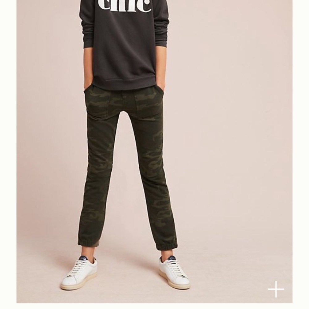 Anthropologie Camo Joggers